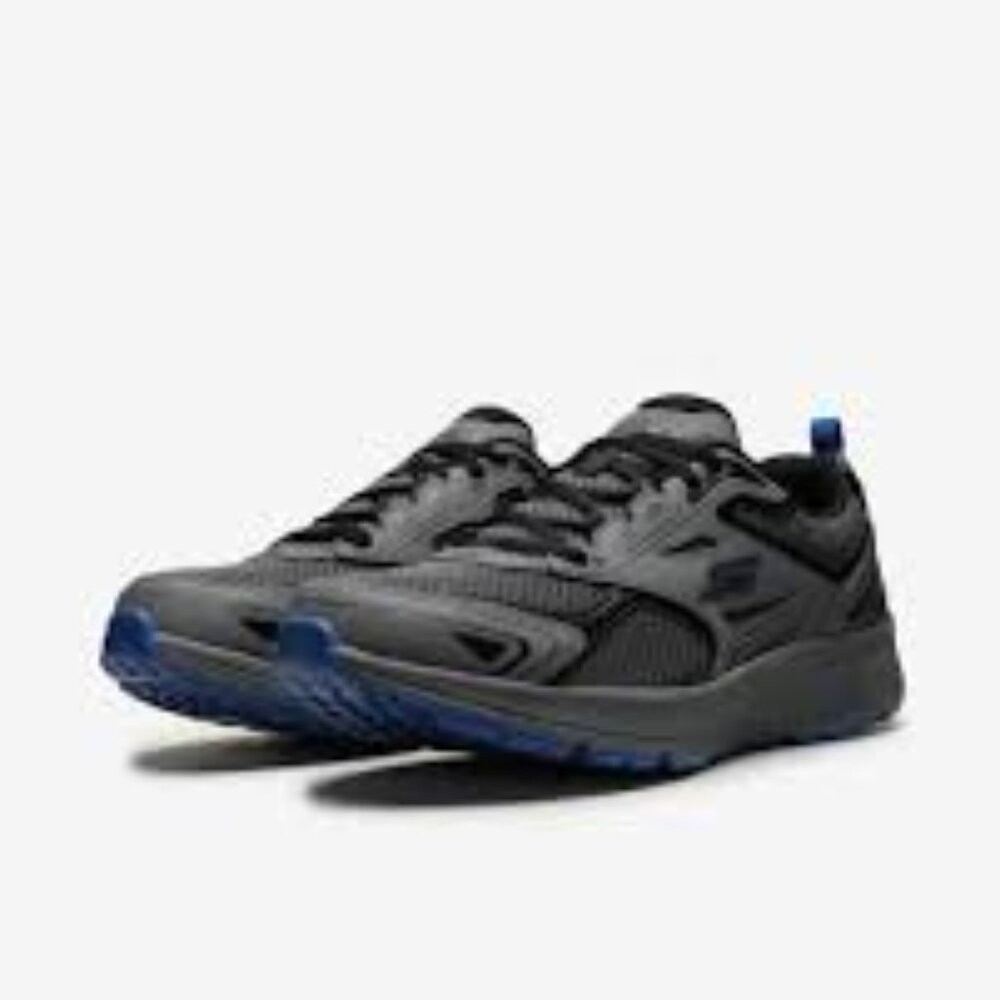 Skechers Go Run Consistent Men's Running Shoe Size 10 Gray / Black / Blue .